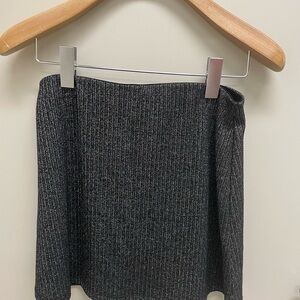 Urban Outfitters Black Ribbed Knit Skirt